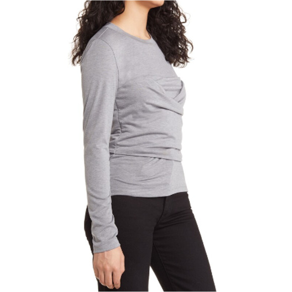 New VERO MODA ~ Nelly Ruched Knit Top Size S ~ FALL Viscose blend - Picture 3 of 9